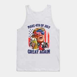 4th Of July Trump Make 4th Of July Great Again.. Tank Top